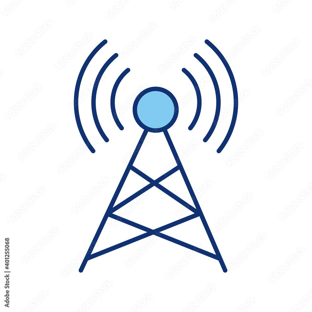 tower wireless signal line style icon tower wireless signal line style icon