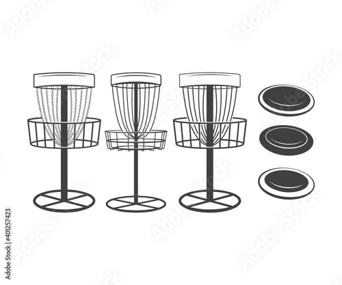 Disc Golf Basket vector, Disc Golf Discs, Disc Golf Sign, Symbol, Icon, Disc Golf  Printable vector