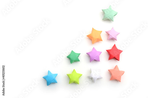 Origami lucky stars decoration