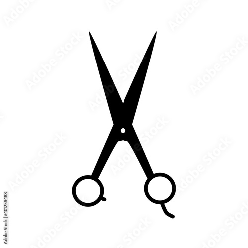 Hairdressing scissors icon