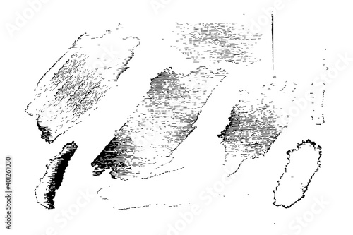 Handmade Art Abstract Black and white burned grunge distressed texture.