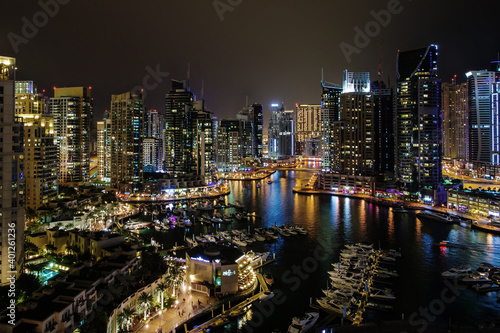 Dubai Marina at night © manowar1973