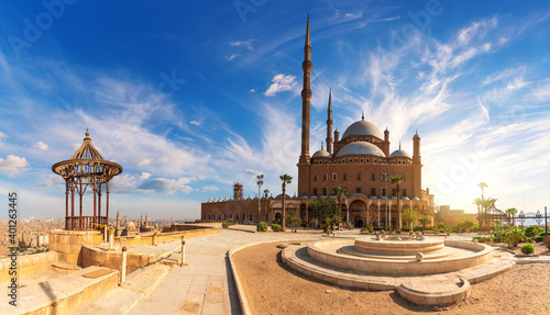 The Great Mosque of Muhammad Ali Pasha or Alabaster Mosque in the Cairo Citadel, Egypt