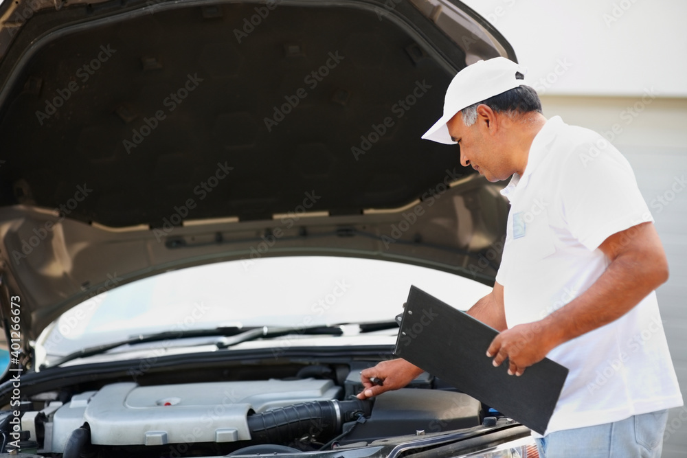 car engine checking device