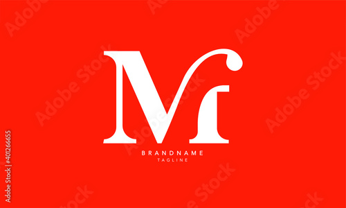 Alphabet letters Initials Monogram logo MF, FM, M and F photo