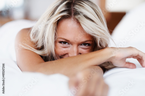 Beautiful blonde woman