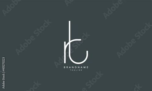 Alphabet letters Initials Monogram logo RT, TR, R and T photo