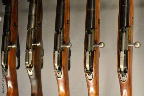 Rifles in the weapon pyramid