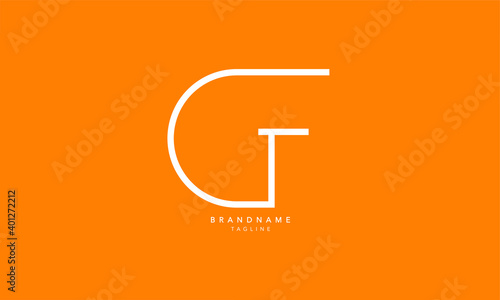 Alphabet letters Initials Monogram logo GF, FG, G and F