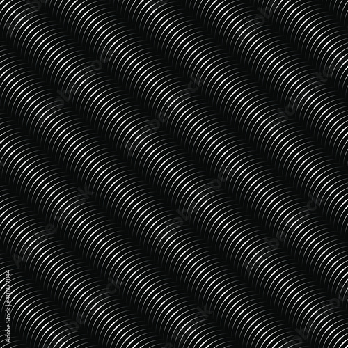 Diagonal white abstract curvy stripes. Optical art. Digital image with psychedelic effect. Vector illustration. Ideal for prints  abstract background  posters  textile pattern  tattoo and web design