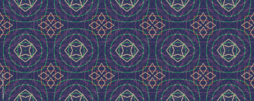 Ethnic Ikat Pattern. Fashion Bohemian Fabric. Ethnic Pattern Tribal Texture. Geometric Seamless Tile. Ceramic Floor Design. Traditional Mexican Repeat. Bright Fashion Endless Wallpaper.