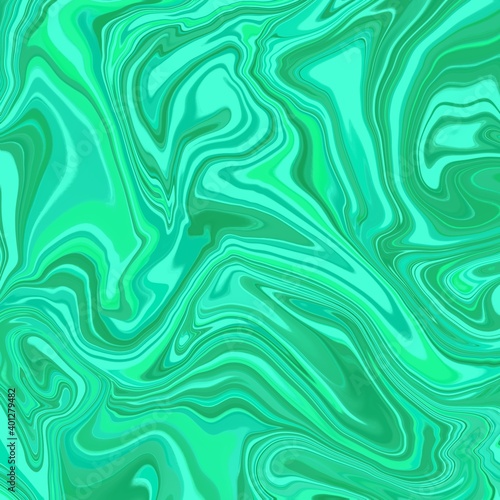 Green blue gradient illustration invitation card abstract. Geometric marble print. Fluid marble stone texture backgrounds. Image for graphic design. Corporate journal pattern of liquid paint waves.