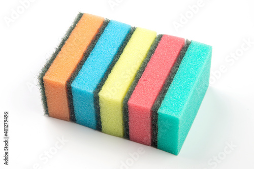 colored washcloth for washing dishes. cleaning and cleanliness