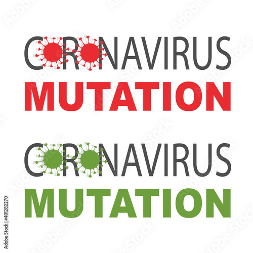 COVID mutation vector banner illustration. 20A.EU1 covid mutation of COVID-19 Novel coronavirus. Pandemic Protection Concept.