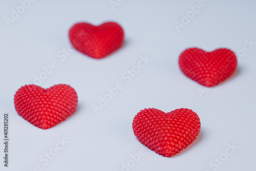 Berry Texture Hearts For Valentine s Day