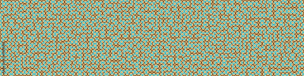 Fototapeta premium Abstract Geometric Pattern generative computational art illustration