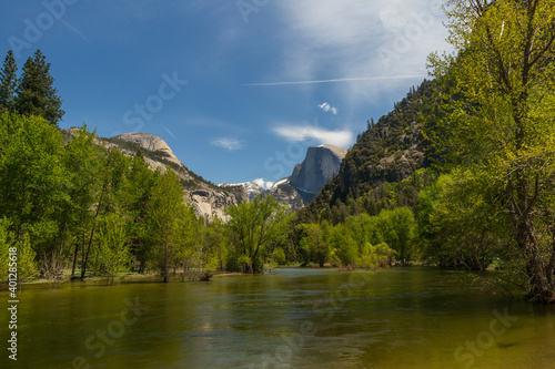 Yosemite Valley with view of Half Dome  Yosemite National Park  California  USA