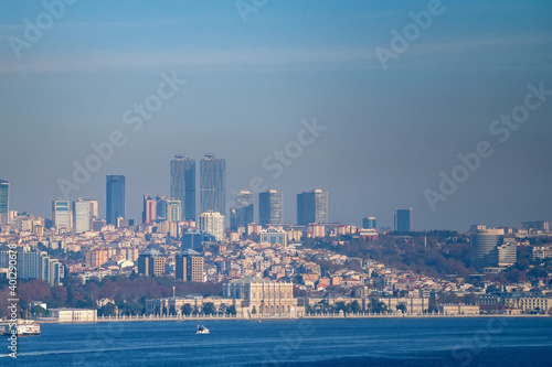 Beautiful panoramic view on Istanbul, Turkey over Bosphorus © Yakov