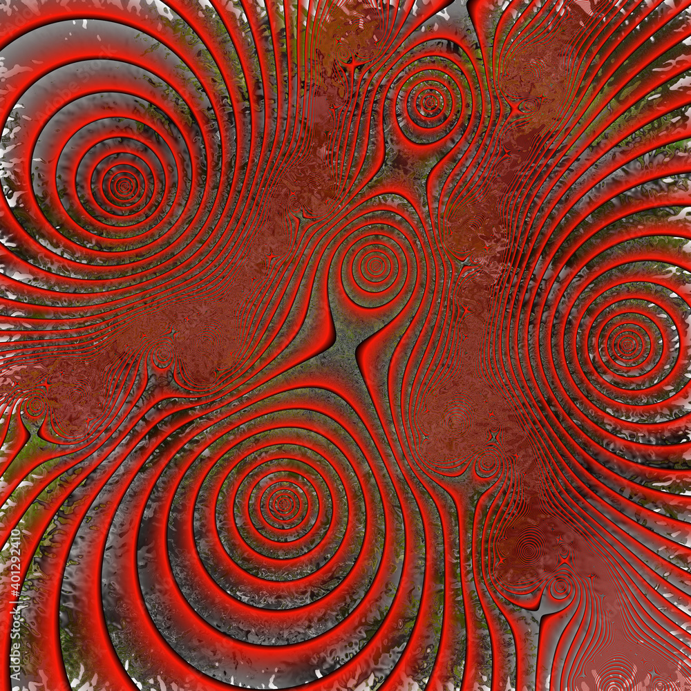 Circular red and blue abstract, blue lines, fractal, sparkling vortex galaxy design Circular red and blue abstract, blue lines, fractal, sparkling vortex galaxy design