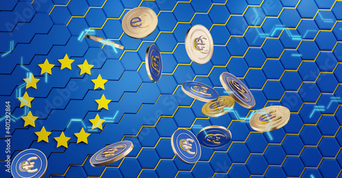 colors of the flag of Europ...
