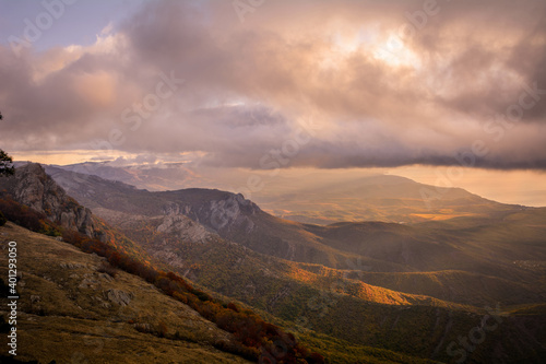 Mountain range Demerdzhi, the Republic of Crimea