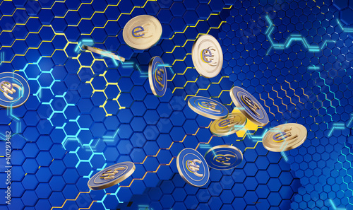 concept of the digital e-Eu...