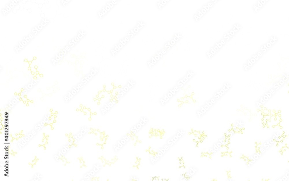 Light Green, Yellow vector pattern with artificial intelligence network. Light Green, Yellow vector pattern with artificial intelligence network.