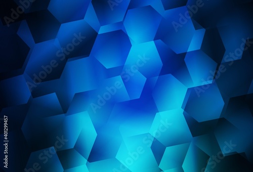 Light BLUE vector layout with hexagonal shapes.