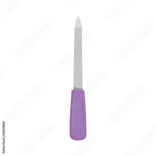 nail file icon, colorful design