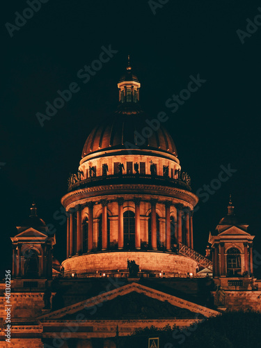 Cathedral of St. Isaac of Dalmatia. Beautiful St. Isaac's Cathedral, St. Petersburg, Orthodox Church