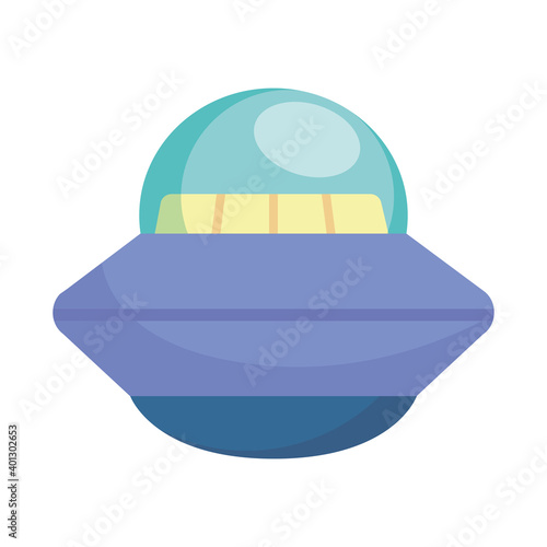 flying saucer icon, colorful design