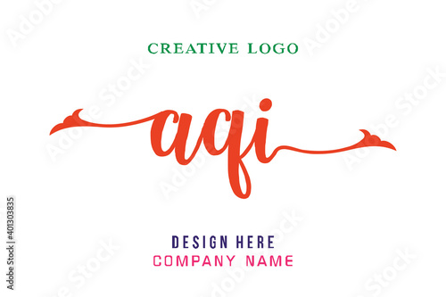 AQI  lettering logo is simple, easy to understand and authoritative