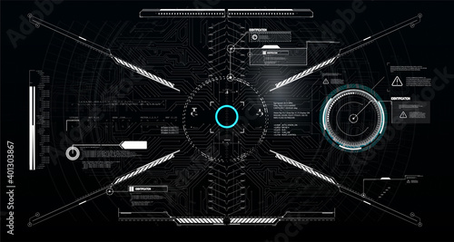 Callouts titles and frame in Sci- Fi style. Bar labels, info call box bars. Futuristic info boxes layout templates. Abstract digital technology UI, UX Futuristic HUD, FUI.