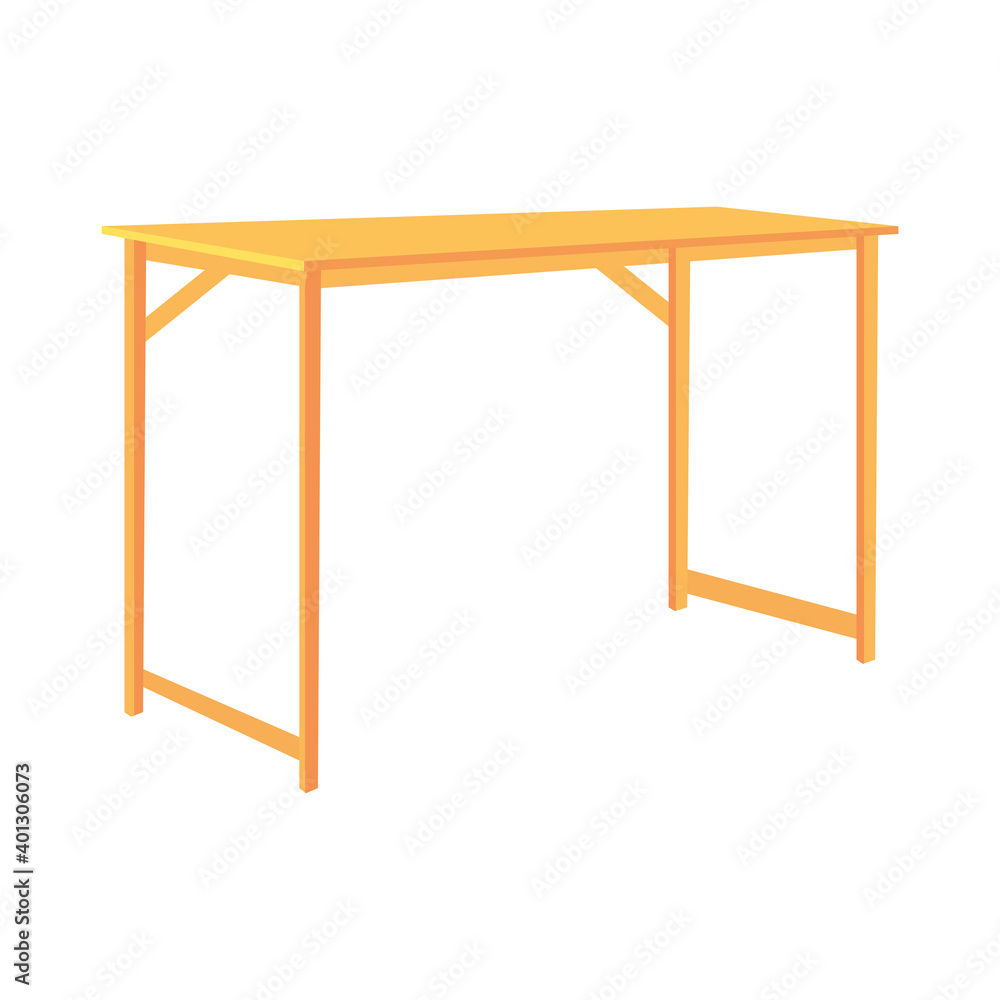 yellow desk table icon, colorful design yellow desk table icon, colorful design
