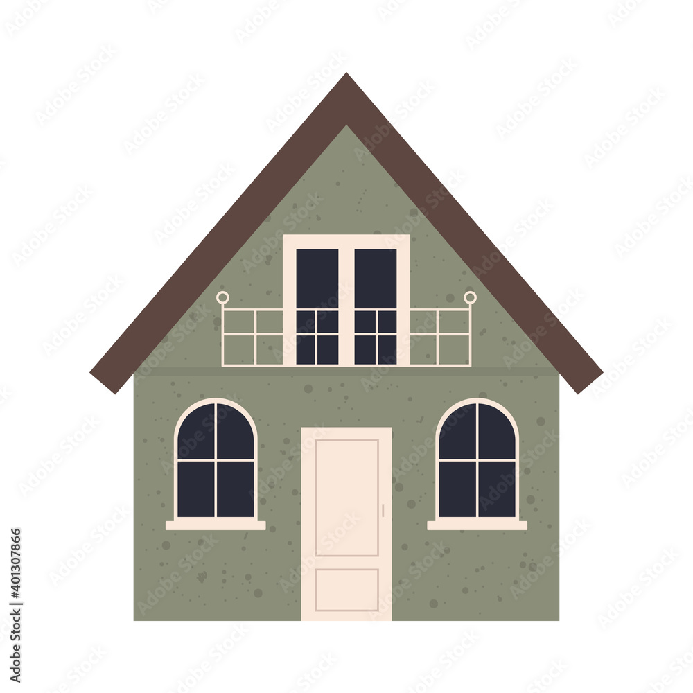 little classic house icon, colorful design little classic house icon, colorful design