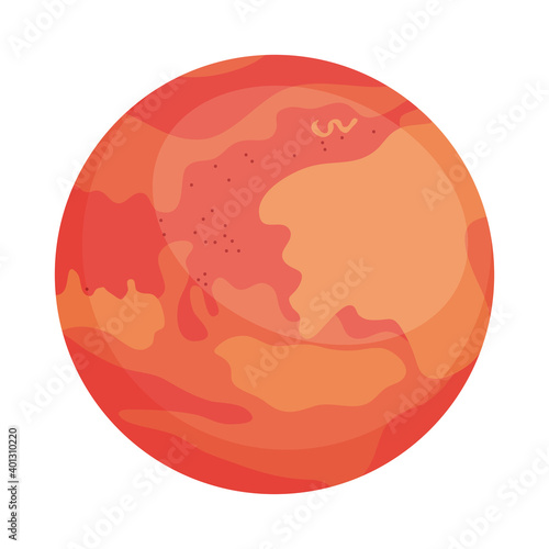 venus planet icon, colorful design
