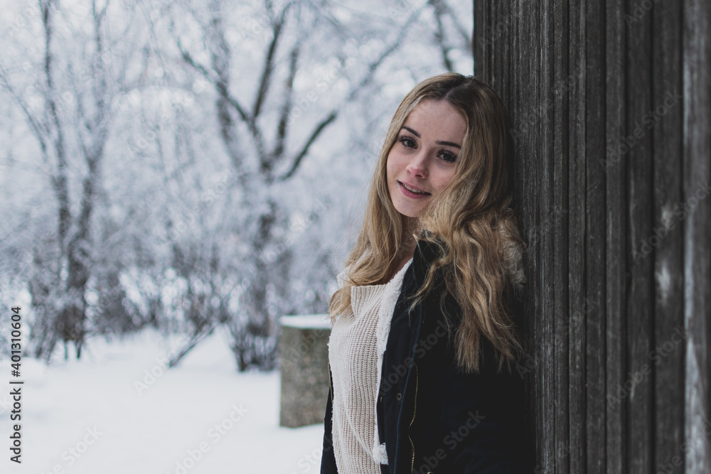 Portrait of Teen Girl on Simple Background Portrait of Teen Girl on Simple Background