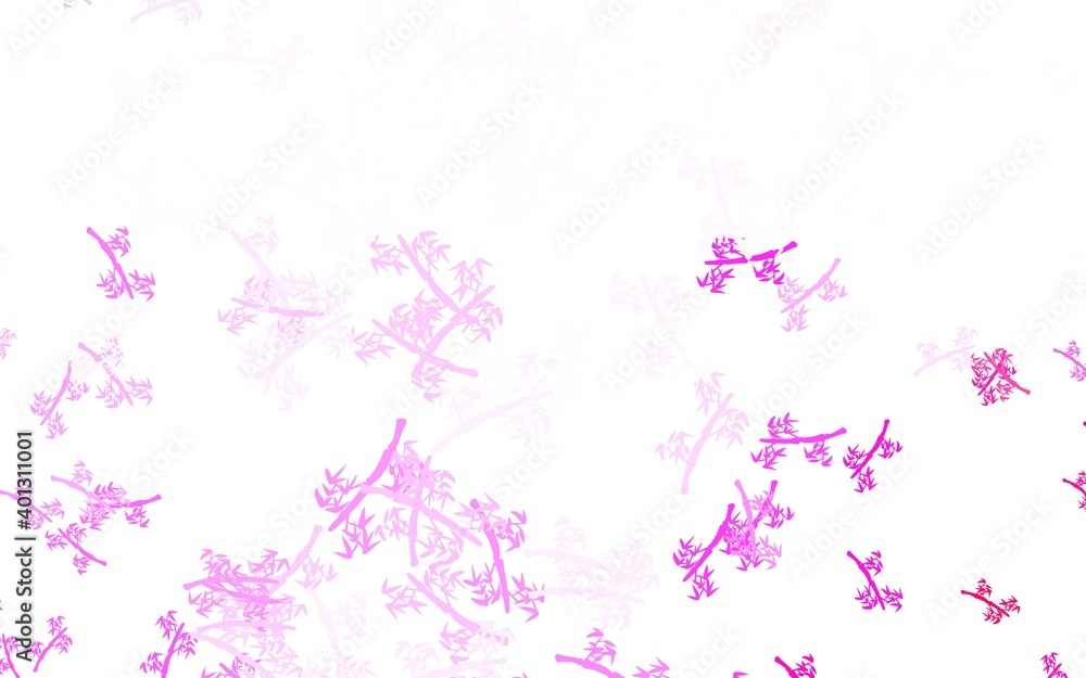 Light Pink vector abstract design with branches. Light Pink vector abstract design with branches.