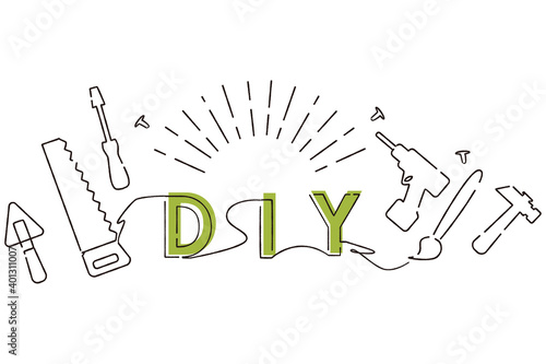 手描き1color 　DIY　モノクロ線画