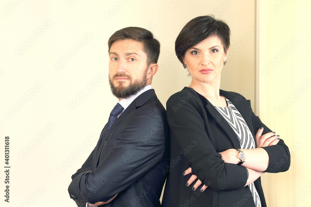 commitment and trust in the team. business partners in the office commitment and trust in the team. business partners in the office