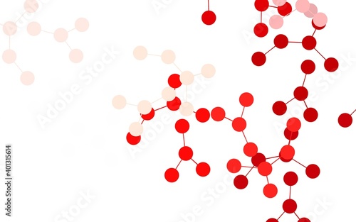 Light Green, Red vector backdrop with artificial intelligence data.