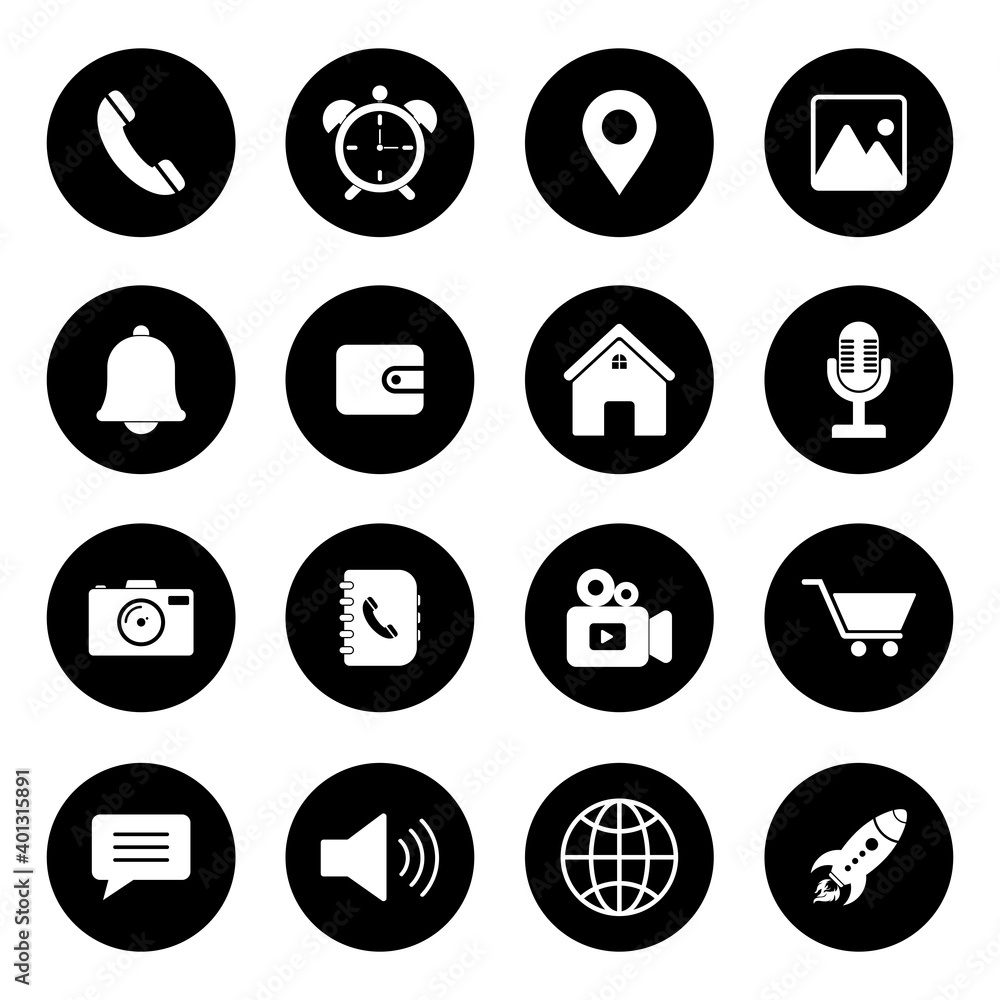 website icon set vector symbol website icon set vector symbol