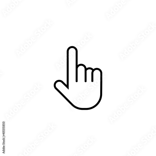 hand click icon vector symbol
