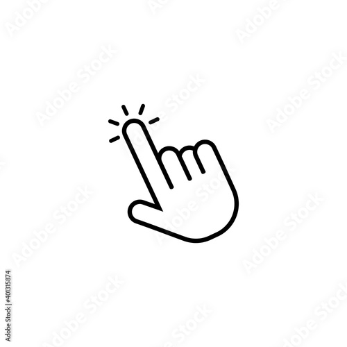 hand click icon vector symbol © hartini