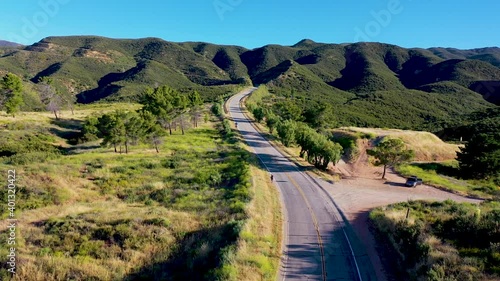 Drone images shot near Lake Hughes Road in Castaic, California. photo