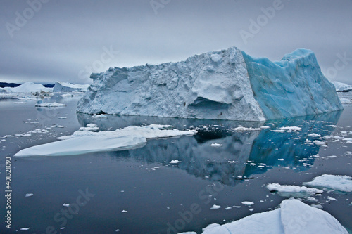 Two-toned iceberg in Disko Bay, Ilulissat, West Greenland © Michele Burgess