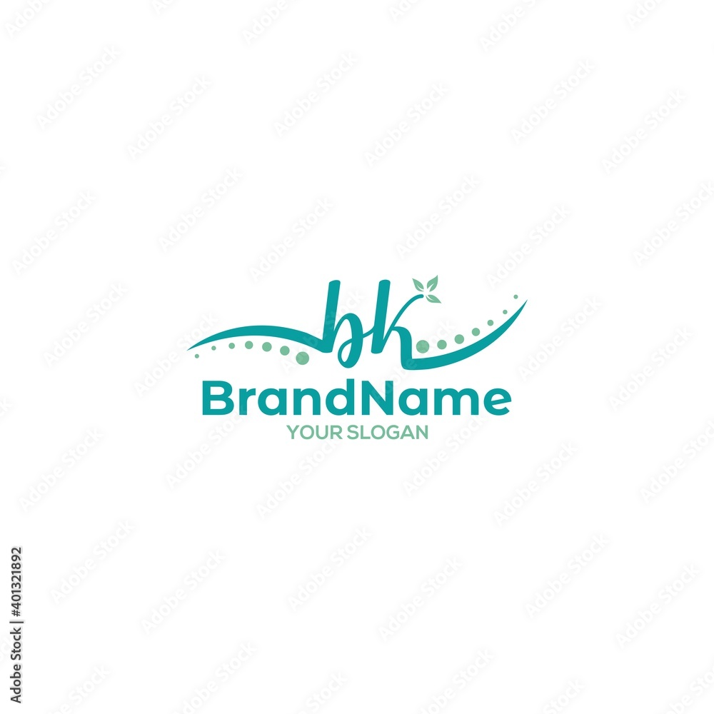 BK Chiropractic Logo Design Vector BK Chiropractic Logo Design Vector