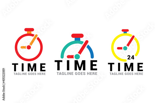 Time logo icon vector template.Time logo icon vector template.