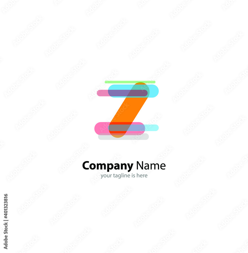 letter z logo concept with minimalist style