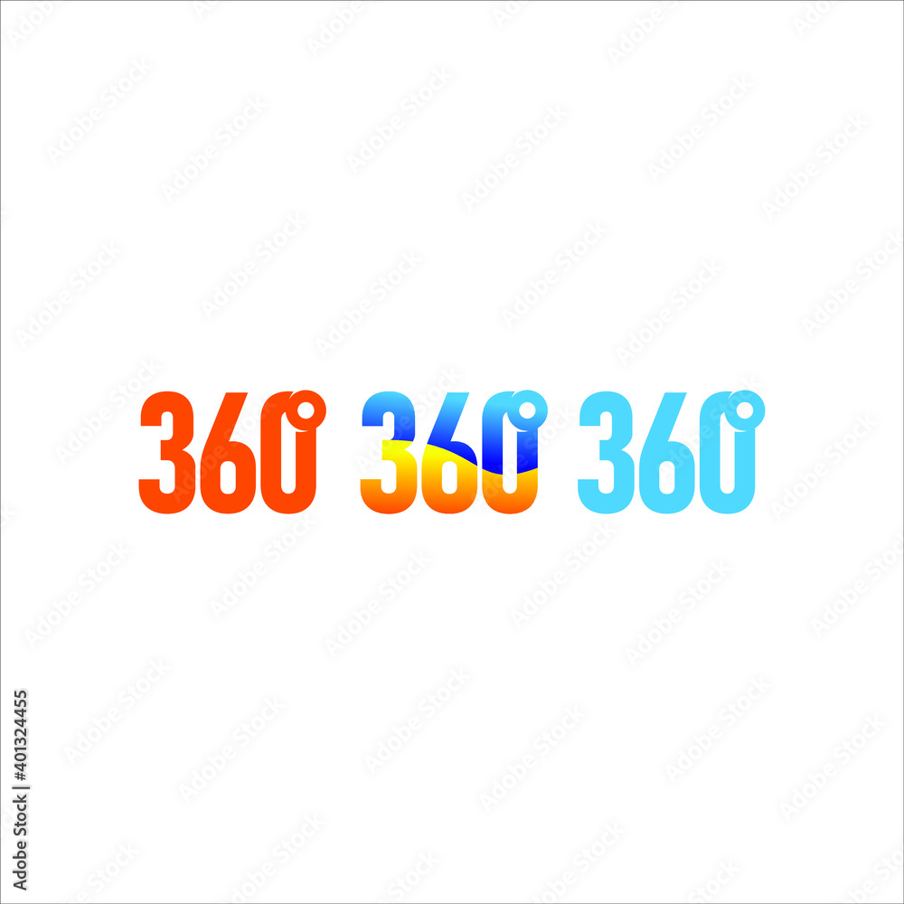 360 degrees logo concept 360 degrees logo concept